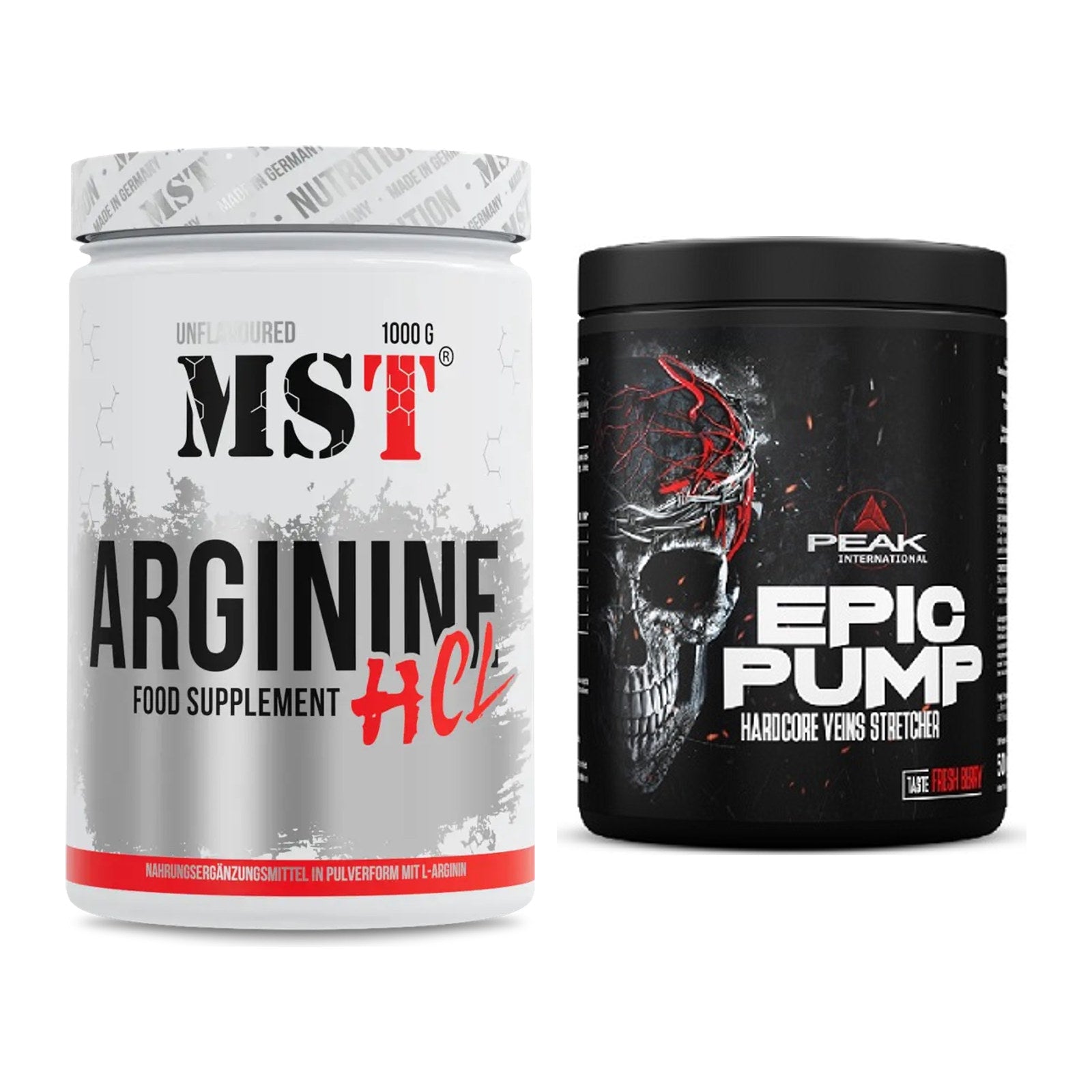 Pump-Set: MST Arginine HCL + Peak EPIC Pump – alle enthaltenen Artikel