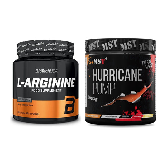 Pump-Set: BioTech L-Arginin + MST Hurricane Pump – alle enthaltenen Artikel