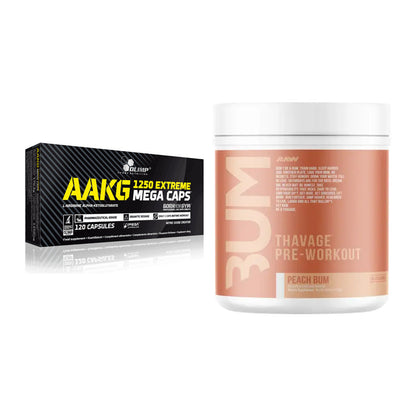 Pump-Set: Olimp AAKG Extreme Mega Caps + RAW Nutrition CBUM Thavage – alle enthaltenen Artikel