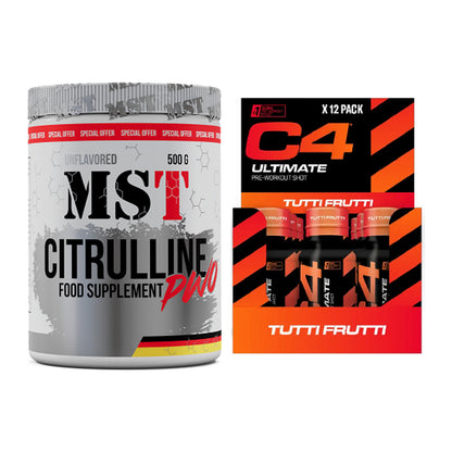 Pump-Set: MST Citrulline Malat 500g + Cellucor C4 Ultimate Pre-Workout – alle enthaltenen Artikel