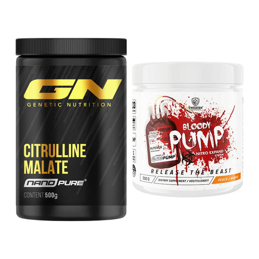 Pump-Set: GN Citrulline Malate + Swedish Supplements Bloody Pump – alle enthaltenen Artikel