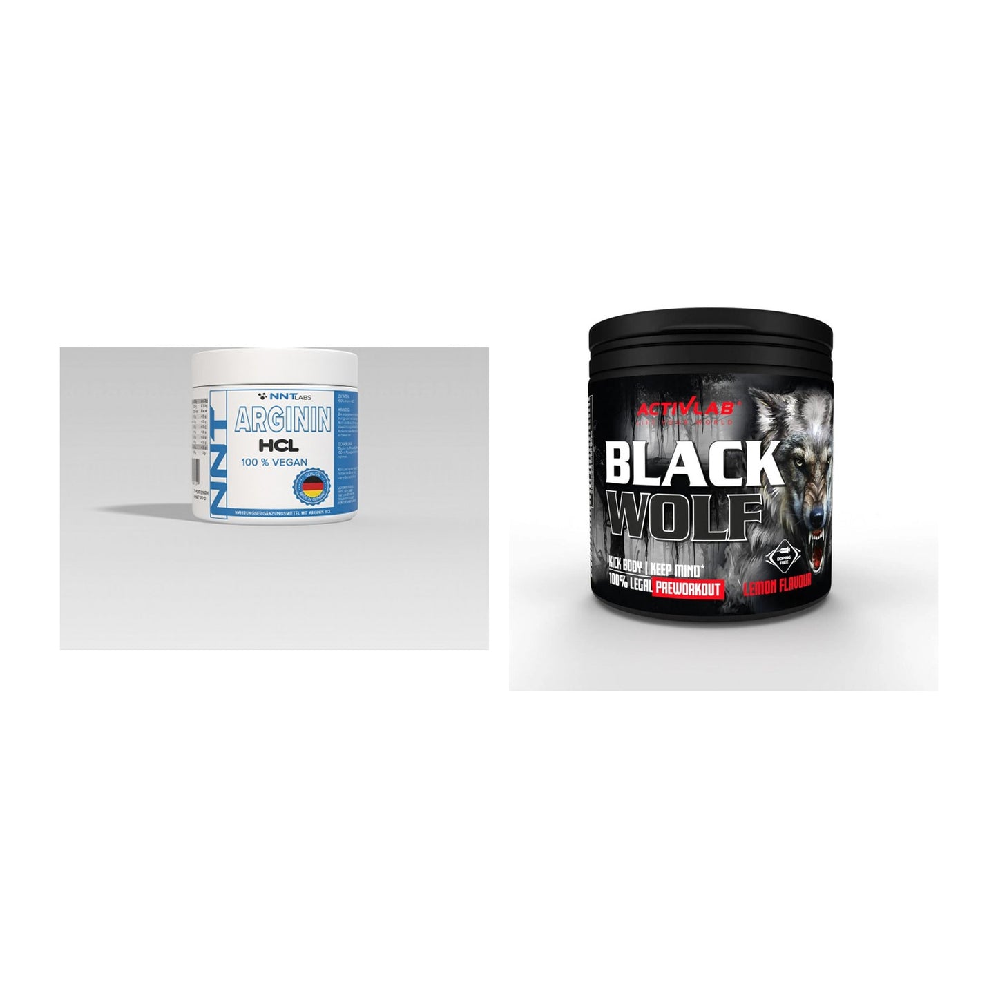 Pump-Set: NNT Arginin + Activlab Black Wolf Pre-Workout – alle enthaltenen Artikel