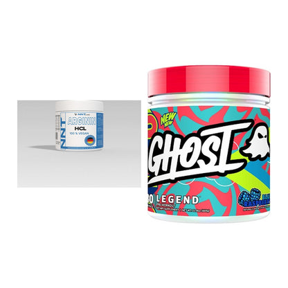 Pump-Set: NNT Arginin + Ghost Legend V4 30 Serv. – alle enthaltenen Artikel