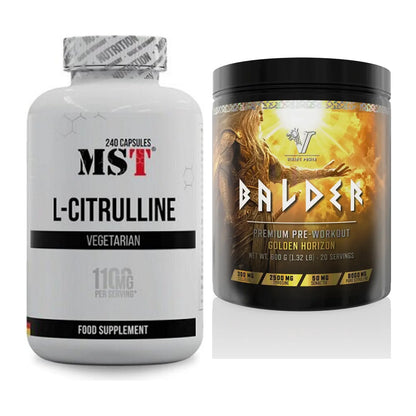 Pump-Set: MST Citrulline + Viking Power Balder PWO 600g – alle enthaltenen Artikel