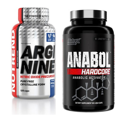 Pump-Set: Nutrend Arginine + Nutrex Anabol Hardcore – alle enthaltenen Artikel
