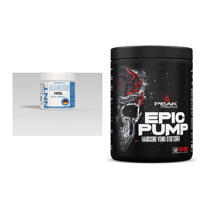 Pump-Set: NNT Arginin + Peak EPIC Pump – alle enthaltenen Artikel