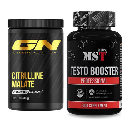 Pump-Set: GN Citrulline Malate + MST Testo Booster Professional – alle enthaltenen Artikel