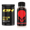 Pump-Set: GN Citrulline Malate + Genius Nutrition Warcry Liquid – alle enthaltenen Artikel