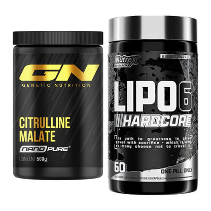 Pump-Set: GN Citrulline Malate + Nutrex Lipo 6 Hardcore – alle enthaltenen Artikel