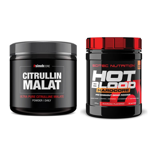 Pump-Set: Sinob Core L-Citrullin Malat + Scitec Hot Blood Hardcore – alle enthaltenen Artikel