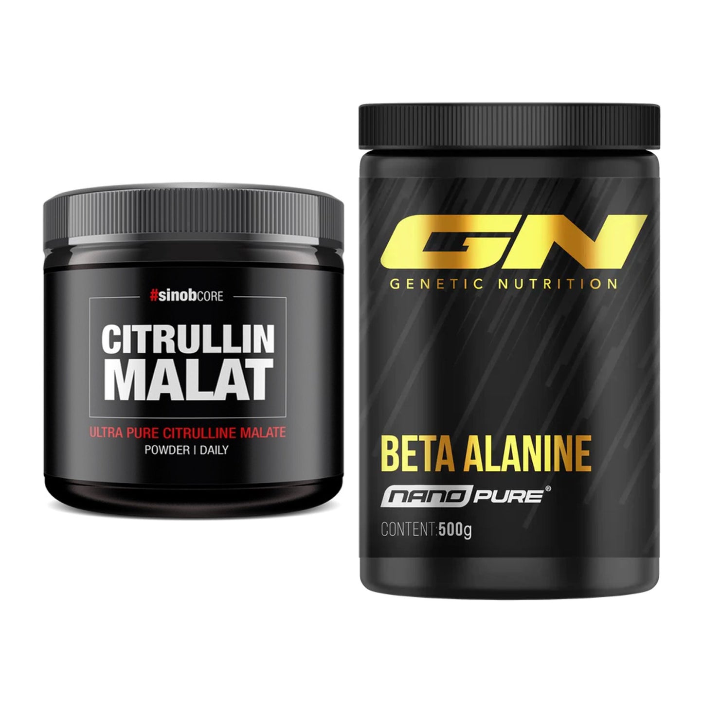 Pump-Set: Sinob Core L-Citrullin Malat + GN Nano Beta Alanine – alle enthaltenen Artikel