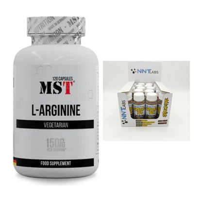 Pump-Set: MST L-Arginine 120 Kaps. + NNT Extreme Pre-Workout Shot – alle enthaltenen Artikel