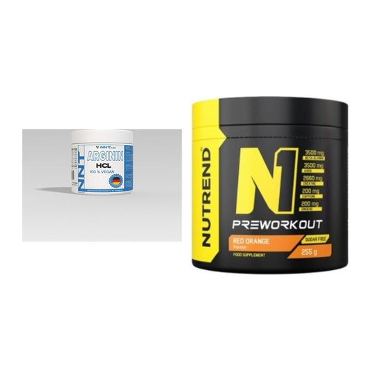 Pump-Set: NNT Arginin + Nutrend N1 Preworkout 255g NEU – alle enthaltenen Artikel