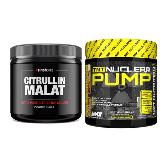 Pump-Set: Sinob Core L-Citrullin Malat + NXT Nutrition TNT Nuclear – alle enthaltenen Artikel