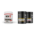 Pump-Set: MST Arginine RAW + Dedicated Unstoppable Pump – alle enthaltenen Artikel