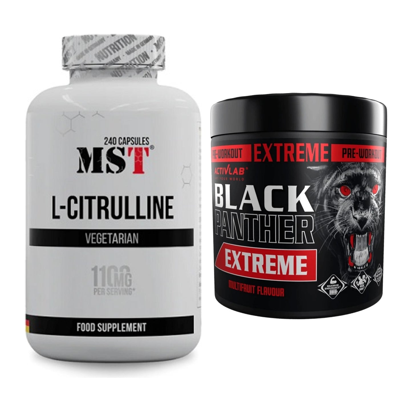 Pump-Set: MST Citrulline + Activlab Black Panther EXTREME – alle enthaltenen Artikel