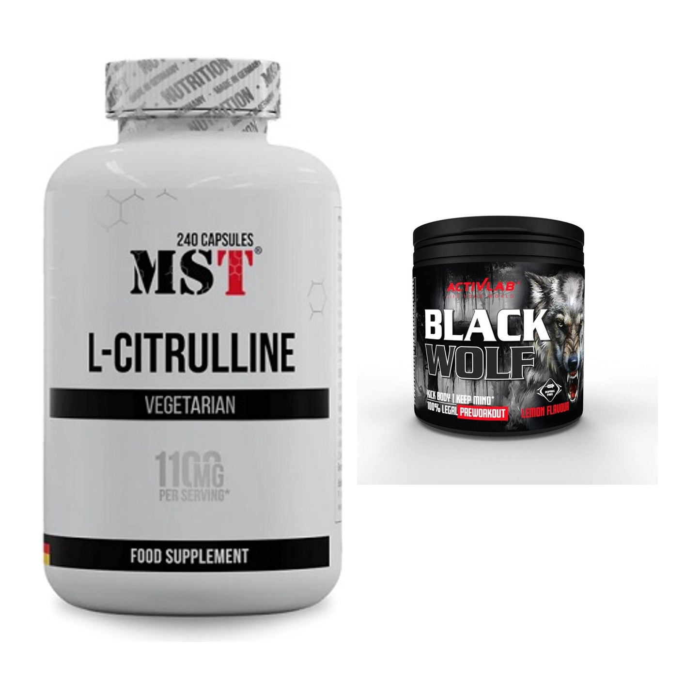Pump-Set: MST Citrulline + Activlab Black Wolf Pre-Workout – alle enthaltenen Artikel