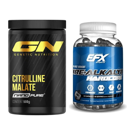 Pump-Set: GN Citrulline Malate + EFX Kre-Alkalyn Hardcore – alle enthaltenen Artikel