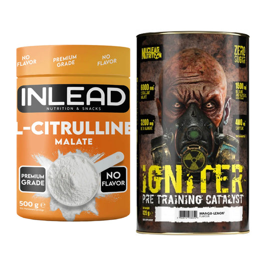 Pump-Set: INLEAD L-Citrullin Malat 2:1 + Nuclear Nutrition IGNITER – alle enthaltenen Artikel