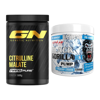 Pump-Set: GN Citrulline Malate + Activlab Black Gorilla Ice Pump – alle enthaltenen Artikel