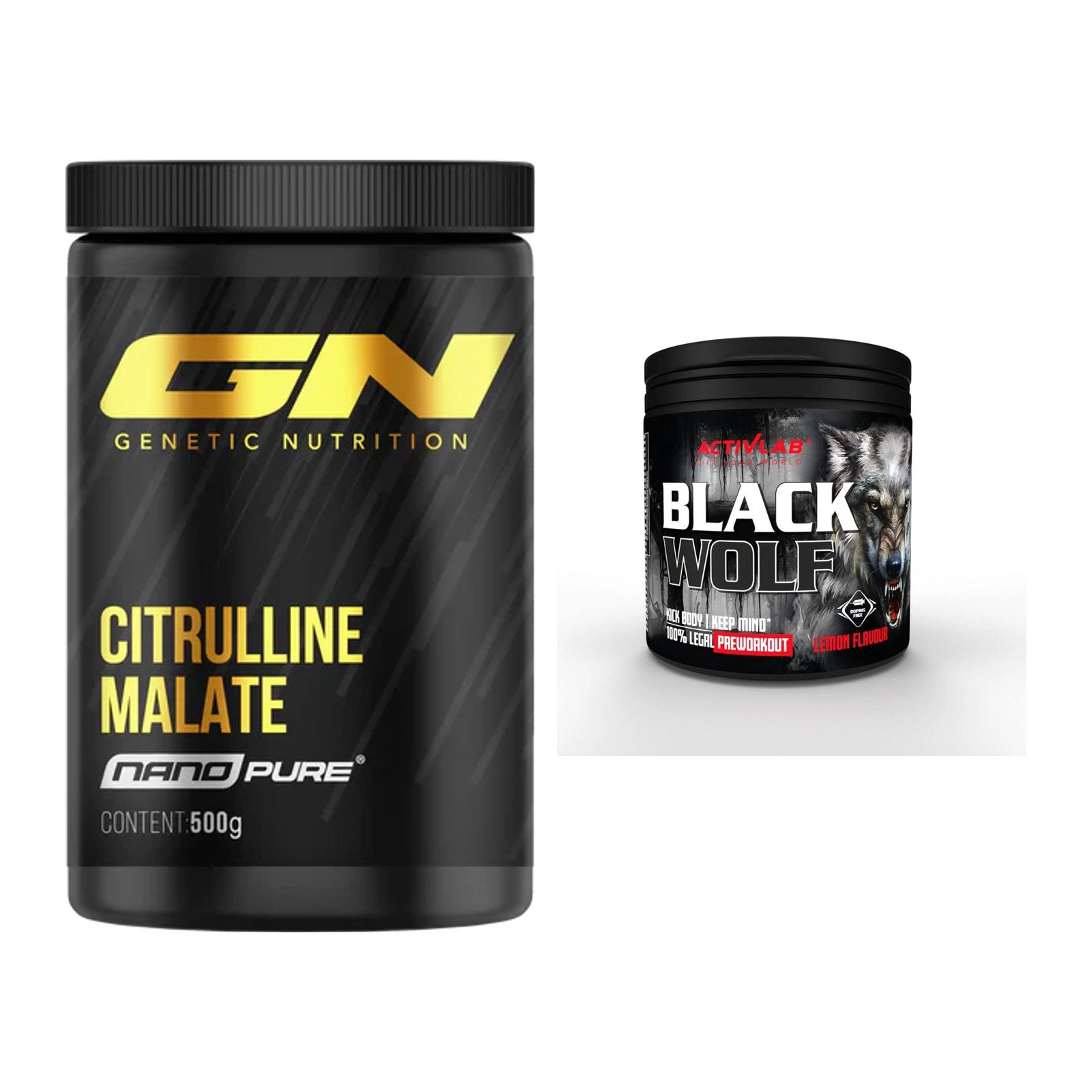 Pump-Set: GN Citrulline Malate + Activlab Black Wolf Pre-Workout – alle enthaltenen Artikel