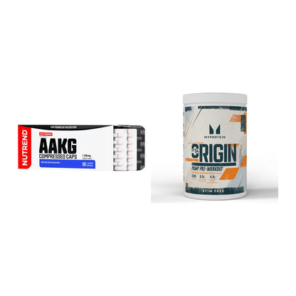 Pump-Set: Nutrend AAKG Compressed + MyProtein Origin Pump – alle enthaltenen Artikel