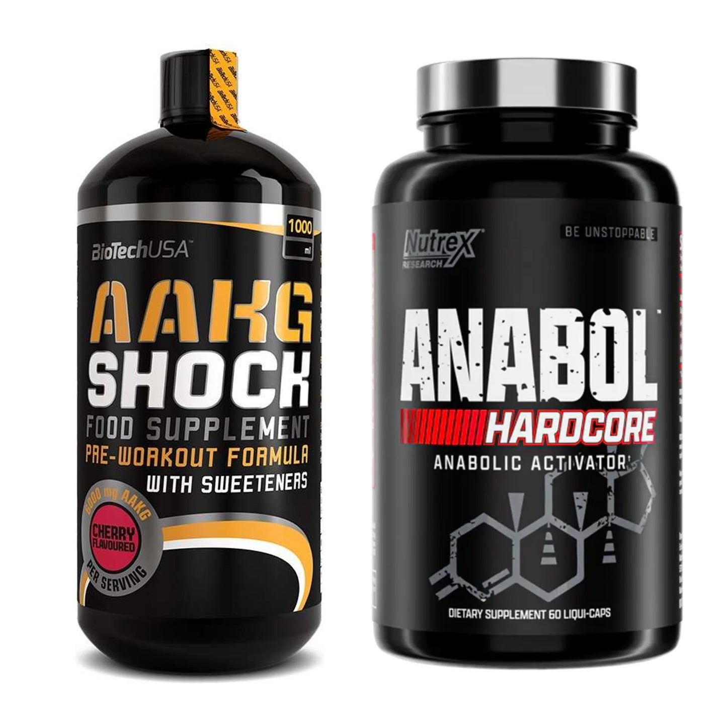 Pump-Set: BioTech AAKG Shock Extreme + Nutrex Anabol Hardcore – alle enthaltenen Artikel