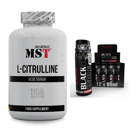 Pump-Set: MST Citrulline + Activlab Black Wolf Preworkout – alle enthaltenen Artikel