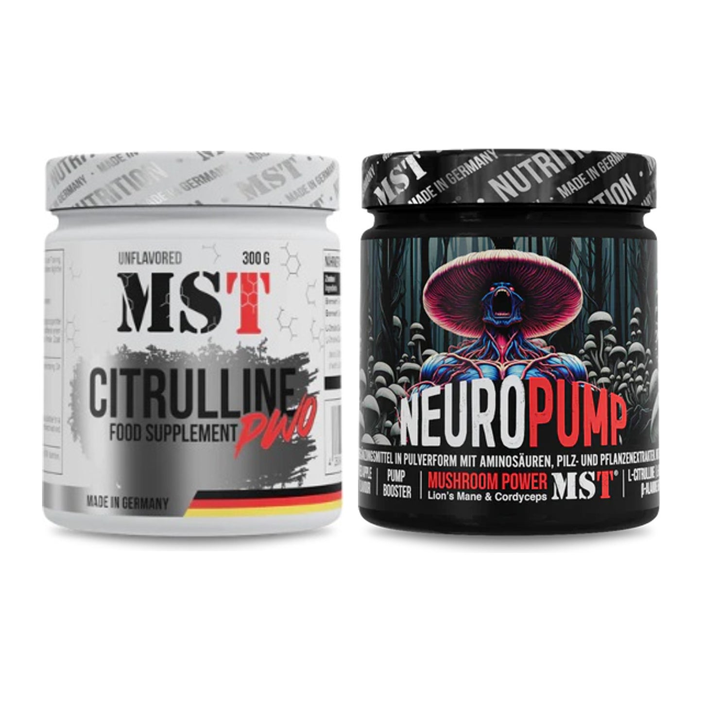 Pump-Set: MST Citrulline Malat 300g + MST NeuroPump – alle enthaltenen Artikel