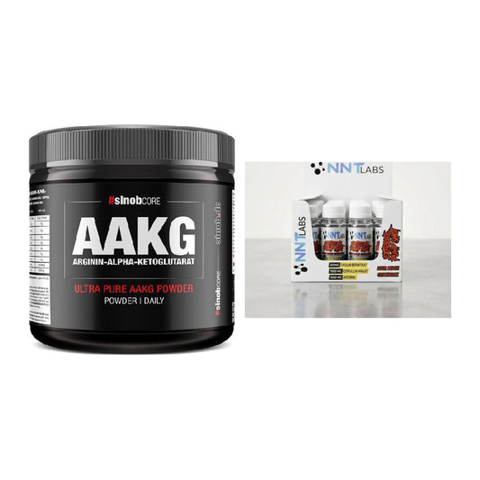 Pump-Set: Sinob Core Arginin AAKG + NNT Extreme Pump Shot – alle enthaltenen Artikel
