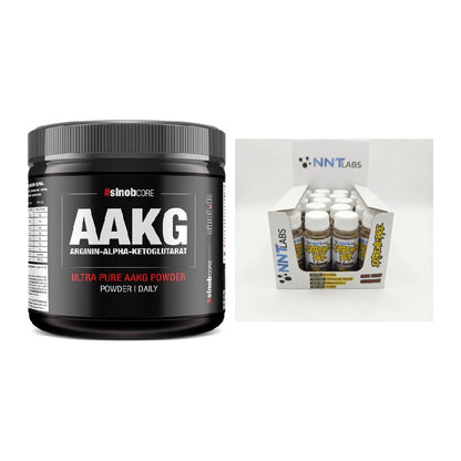 Pump-Set: Sinob Core Arginin AAKG + NNT Extreme Pre-Workout Shot – alle enthaltenen Artikel