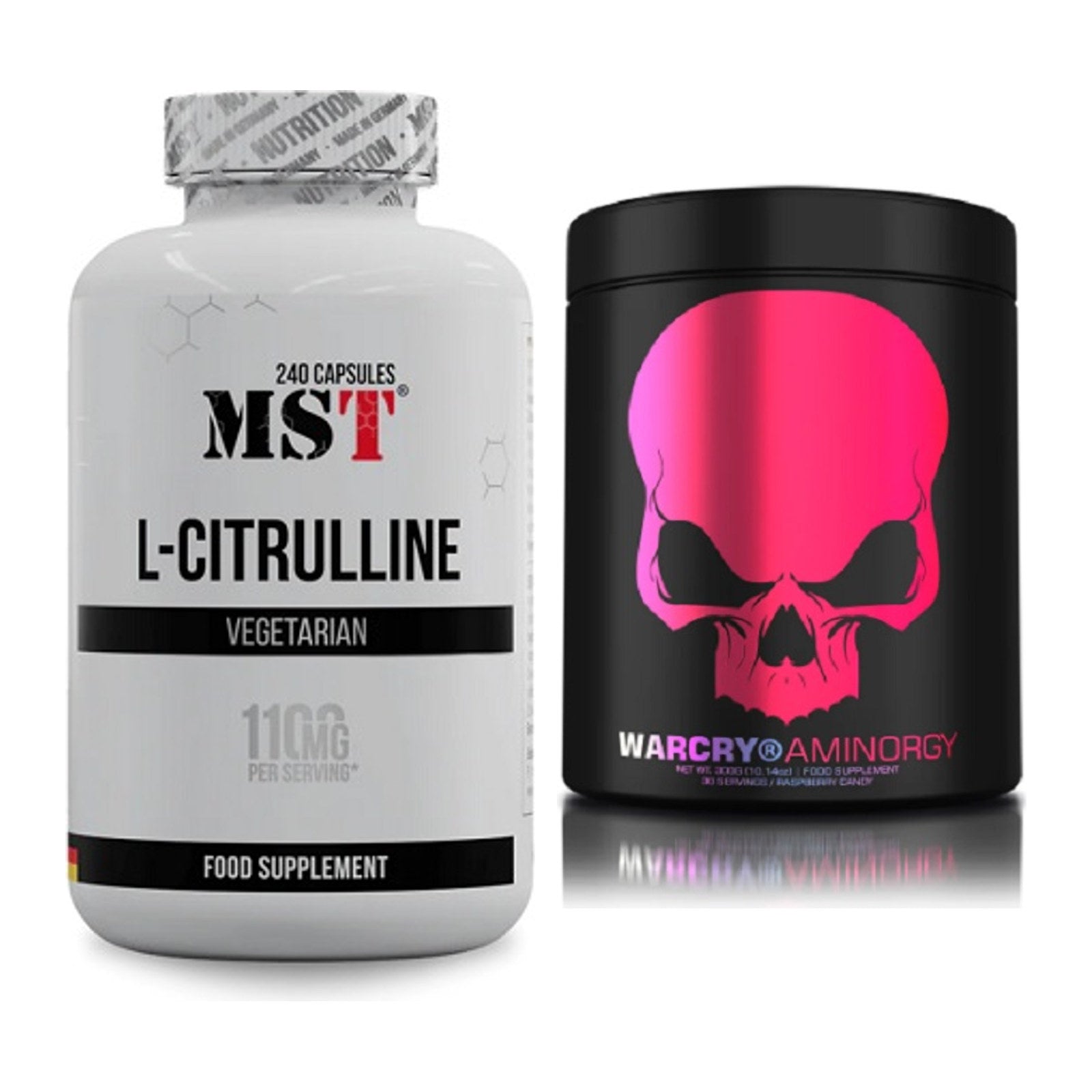 Pump-Set: MST Citrulline + Genius Nutrition Warcry AminoRGY – alle enthaltenen Artikel