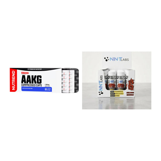 Pump-Set: Nutrend AAKG Compressed Kapseln + NNT Extreme Pump Shot – alle enthaltenen Artikel