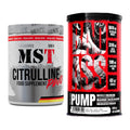 Pump-Set: MST Citrulline Malat 500g + BAD ASS Pump – alle enthaltenen Artikel