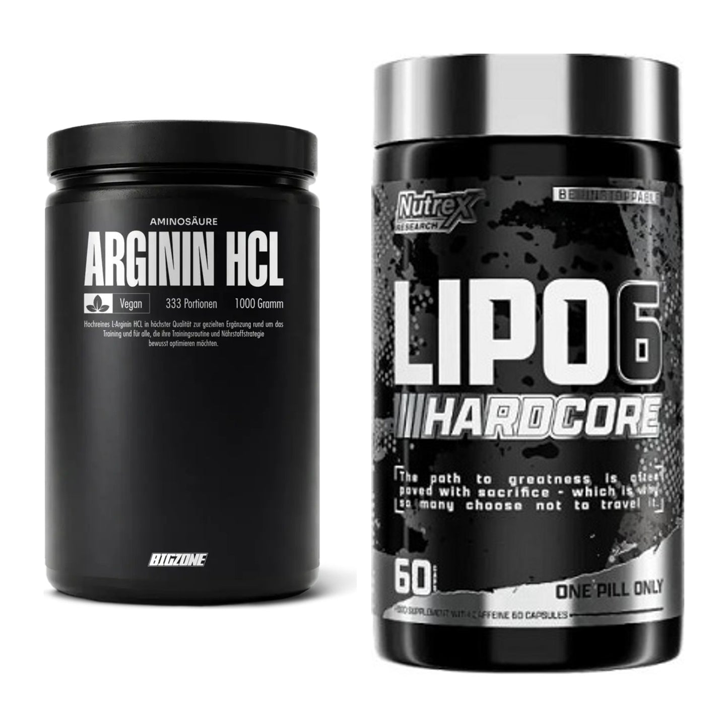 Pump-Set: Big Zone L-Arginin + Nutrex Lipo 6 Hardcore – alle enthaltenen Artikel
