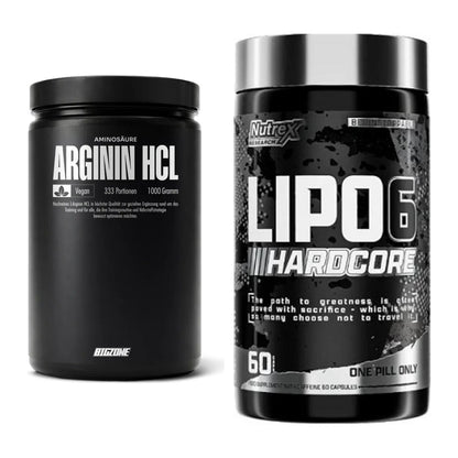 Pump-Set: Big Zone L-Arginin + Nutrex Lipo 6 Hardcore – alle enthaltenen Artikel