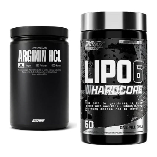 Pump-Set: Big Zone L-Arginin + Nutrex Lipo 6 Hardcore – alle enthaltenen Artikel