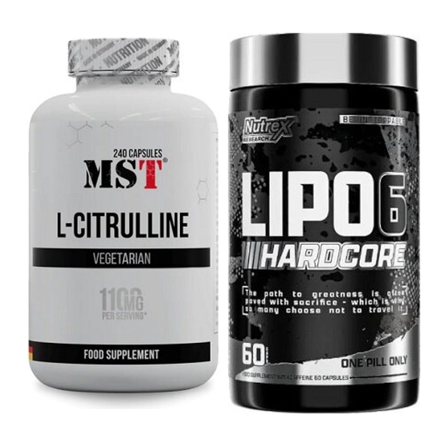 Pump-Set: MST Citrulline + Nutrex Lipo 6 Hardcore – alle enthaltenen Artikel