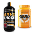 Pump-Set: BioTech AAKG Shock Extreme + Scitec Jumbo Hardcore1530g – alle enthaltenen Artikel