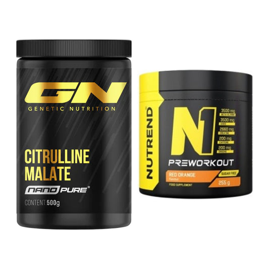 Pump-Set: GN Citrulline Malate + Nutrend N1 Preworkout 255g NEU – alle enthaltenen Artikel