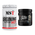 Pump-Set: MST Arginine HCL + #GYMJUICE SUIZIDE Booster – alle enthaltenen Artikel