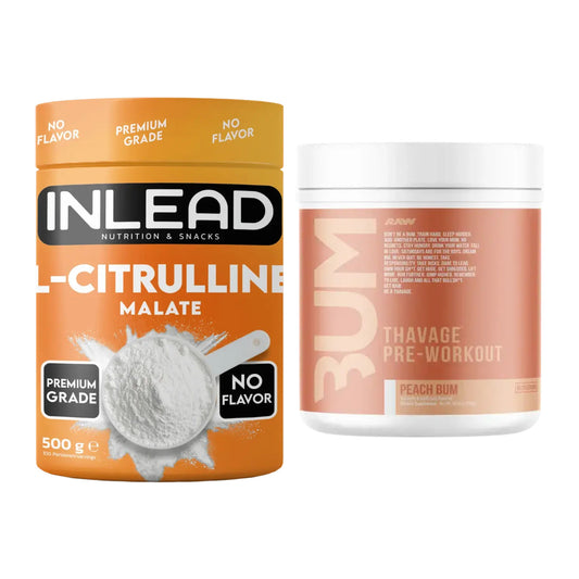 Szivattyúkészlet: INLEAD L-citrulin-malát 2:1 + RAW Nutrition CBUM Thavage - minden elemet tartalmaz