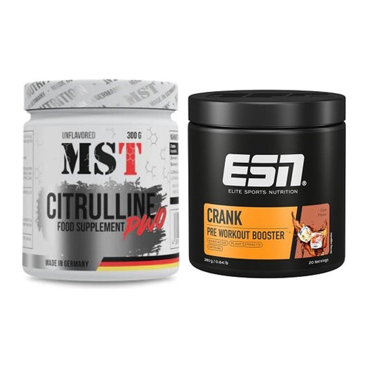 Pump-Set: MST Citrulline Malat 300g + ESN Crank Booster 380g – alle enthaltenen Artikel