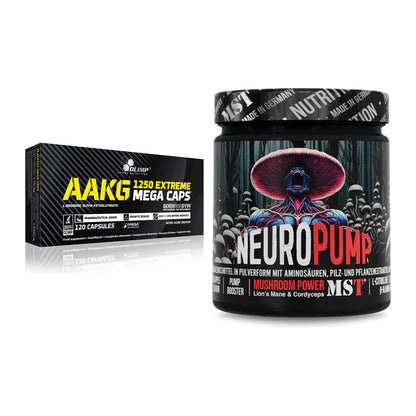 Pump-Set: Olimp AAKG Extreme Mega Caps + MST NeuroPump – alle enthaltenen Artikel