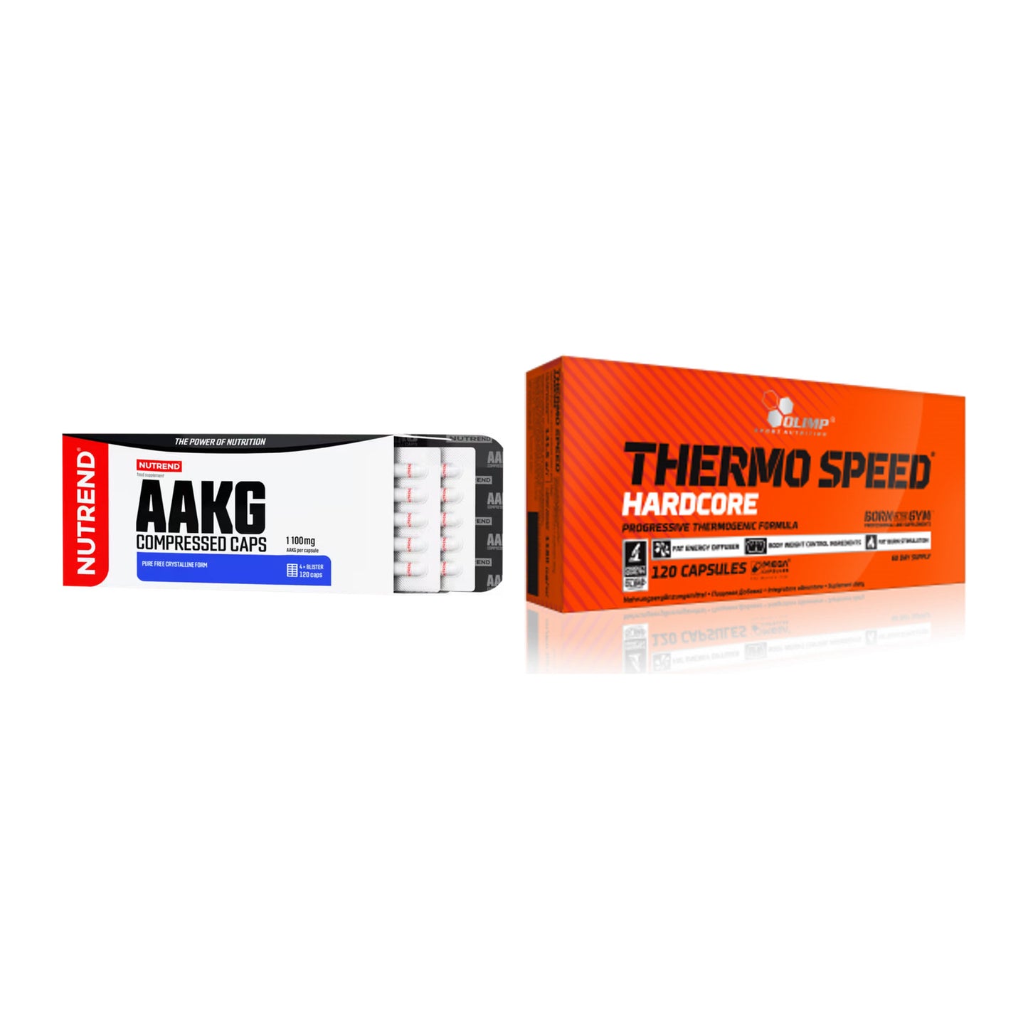 Pump-Set: Nutrend AAKG Compressed + Olimp Thermo Speed Hardcore – alle enthaltenen Artikel