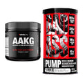 Pump-Set: Sinob Core Arginin AAKG Pulver + BAD ASS Pump – alle enthaltenen Artikel