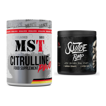 Pump-Set: MST Citrulline Malat 500g + #GYMJUICE SUIZIDE PUMP – alle enthaltenen Artikel