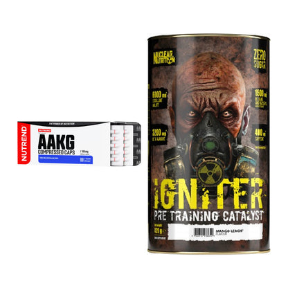 Pump-Set: Nutrend AAKG Compressed + Nuclear Nutrition IGNITER – alle enthaltenen Artikel