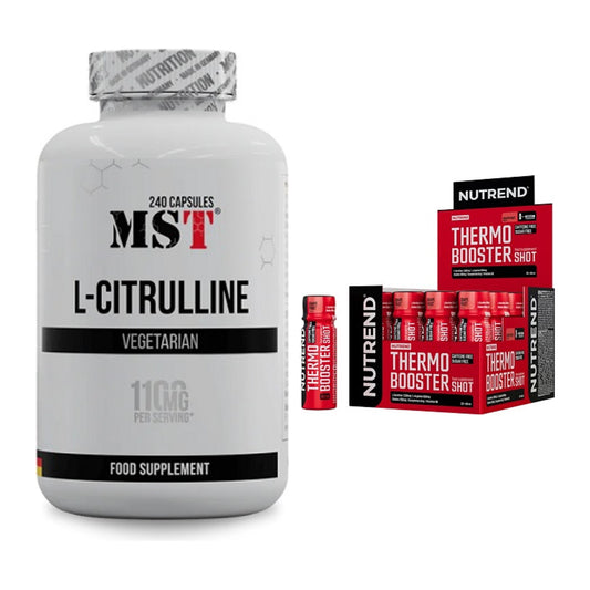 Pump-Set: MST Citrulline + Nutrend Thermobooster Shot – alle enthaltenen Artikel