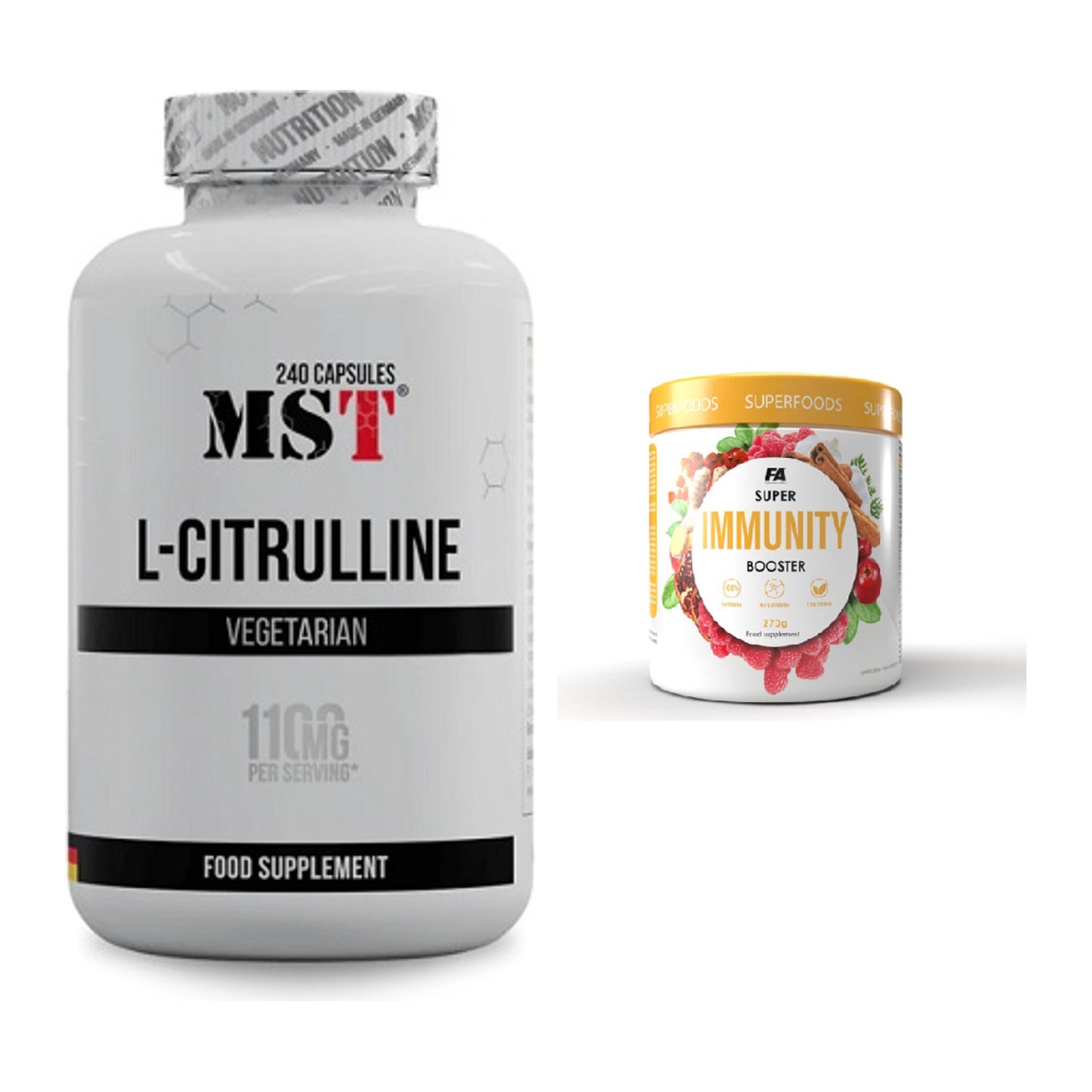 Pump-Set: MST Citrulline + FA Nutrition Wellnes Line Super – alle enthaltenen Artikel